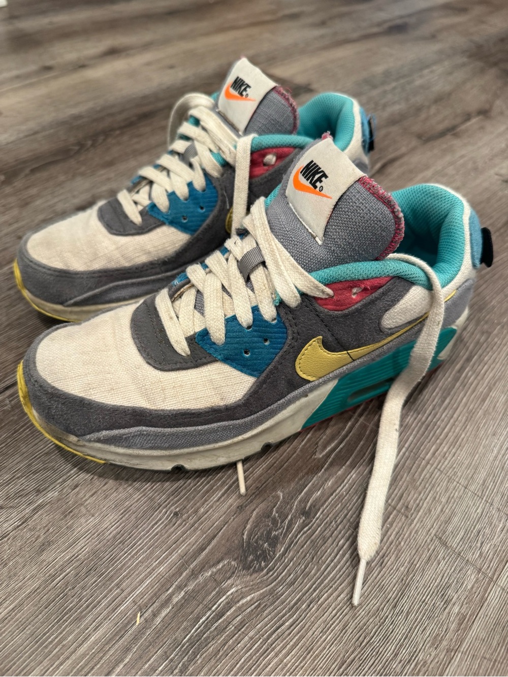 Nike Air Max 90 Air Sprung Caterpillar Youth Sneakers Size 5.5Y